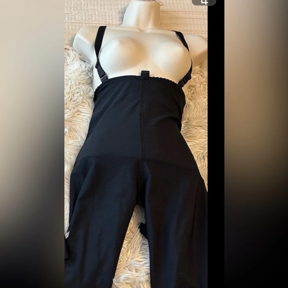 Marena Max Compression Girdle Shapewear suspenders zipperless snatched Black 2XS - Picture 5 of 7